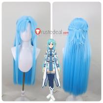Sword Art Online SAO Asuna Yuuki Fairy Blue Styled Cosplay Wig