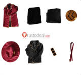 Library Of Ruina Thumb Capo Boris Stern Soldato Red Black Uniform Cosplay Costume