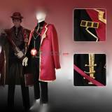 Library Of Ruina Thumb Capo Boris Stern Soldato Red Black Uniform Cosplay Costume