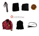 Library Of Ruina Thumb Capo Boris Stern Soldato Red Black Uniform Cosplay Costume