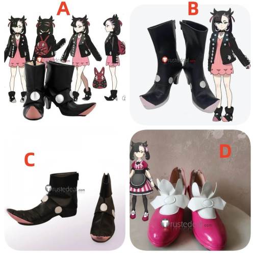 Pokemon Sword and Shield Masters EX Marnie Cosplay Shoes Boots