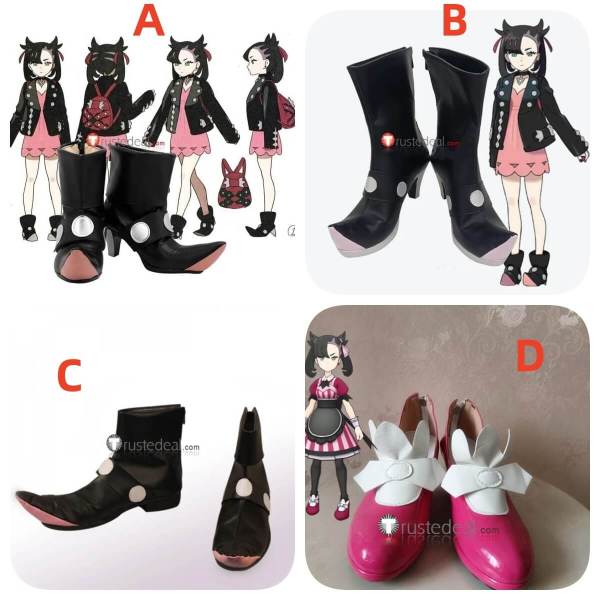 Pokemon Sword and Shield Masters EX Marnie Cosplay Shoes Boots