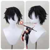 Commission Code Vein Louis Amamiya Black Dark Brown Styled Cosplay Wig