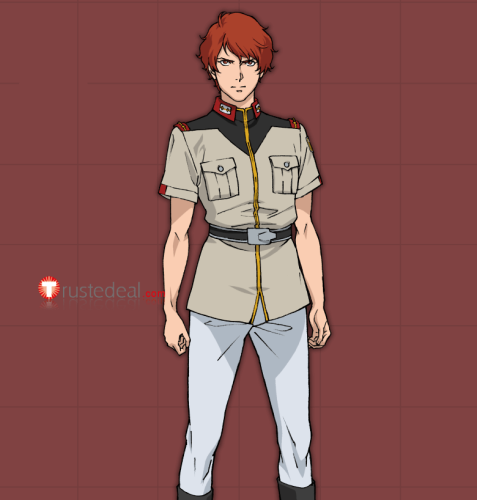 Mobile Suit Gundam Lane Aim Uniform Cosplay Costume