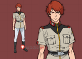 Mobile Suit Gundam Lane Aim Uniform Cosplay Costume