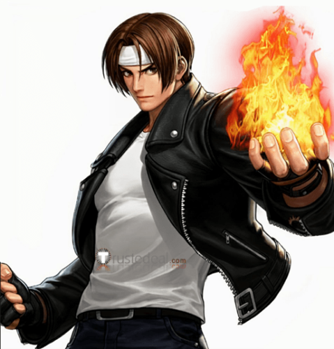 The King of Fighters XV KOF15 Kyo Kusanagi Black Jacket Cosplay Costume