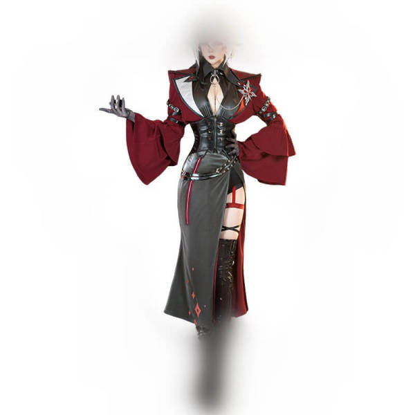 Genshin Impact Fatui Harbinger The Knave Arlecchino Hoyofair 2024 Cosplay Costume