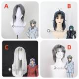Yugioh Maximillion Pegasus Pegasus J. Crawford Aster Edo Phoenix Zane Truesdale Ryo Marufuji Blue Silver Styled Cosplay Wig