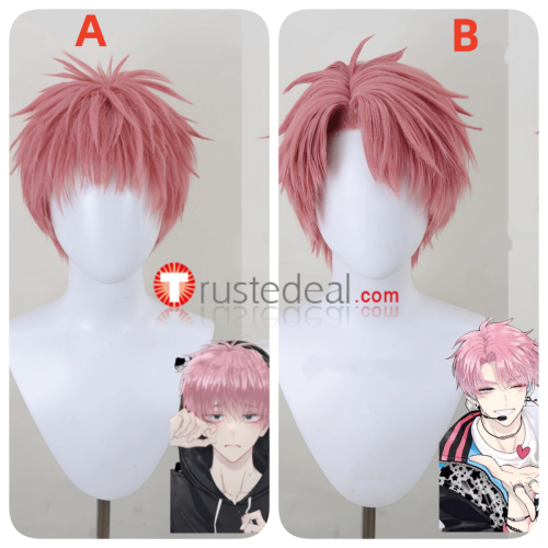 Tamons B Side Tamon kun Ima Docchi Tamon Fukuhara Gloomyhara Pink Styled Wig