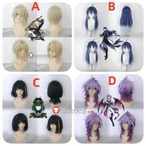 Genshin Impact Freminet Nefer Kyryll Chudomirovich Flins Durin Purple Blonde Styled Cosplay Wig