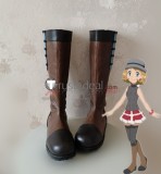 Pokemon XY Serena Whitney Akane Gym Leader Cosplay Red Shoes Boots