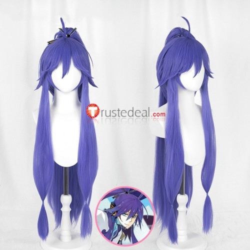 Vocaloid Kamui Gakupo Purple Ponytail Cosplay Wig 90cm
