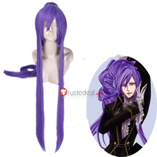Vocaloid Gakupo Kamui Ponytail Purple Cosplay Wig 3
