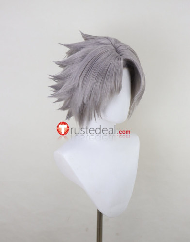 Silver White Gray Styled Cosplay Wig