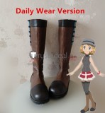 Pokemon XY Serena Whitney Akane Gym Leader Cosplay Red Shoes Boots