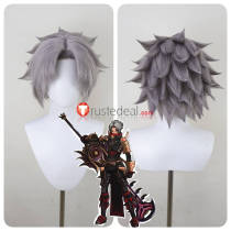 Hack Haseo Silver White Gray Styled Cosplay Wig