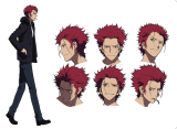 K Project Suou Mikoto Wine Red Styled Cosplay Wig