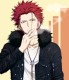 K Project Suou Mikoto Wine Red Styled Cosplay Wig