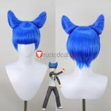 Pokemon Team Galactic Saturn Lana AZ Silver Blue Styled Cosplay Wig