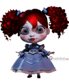 Poppy Playtime Poppy Red Styled Cosplay Wig