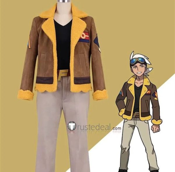 Pokemon Horizons The Series Professor Friede Shirt Coat Cosplay Costume Custom Size