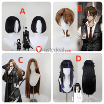 Limbus Company Araya Sprites Rodion Ren Gregor Brown Black Styled Cosplay Wig
