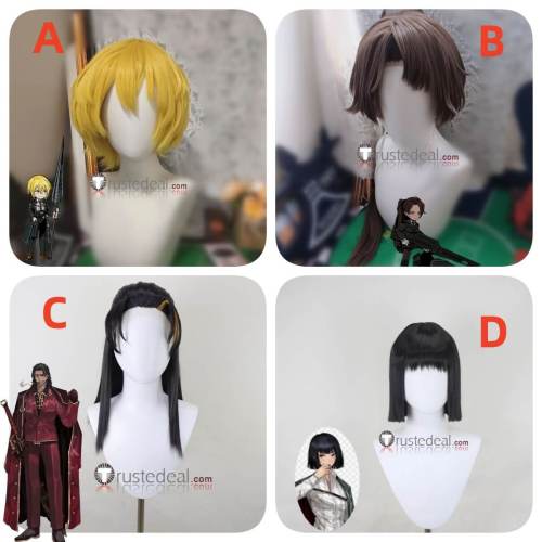 Limbus Company Don Quixote Heathcliff Lei Heng Ryoshu Brown Blonde Black Styled Cosplay Wig