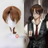 Limbus Company Araya Sprites Rodion Ren Gregor Brown Black Styled Cosplay Wig