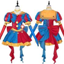 The Amazing Digital Circus Pomni Jester Clown Dress Cosplay Costume