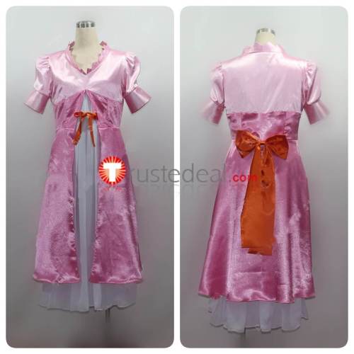 One Piece Charlotte Pudding Pink White Cosplay Costume