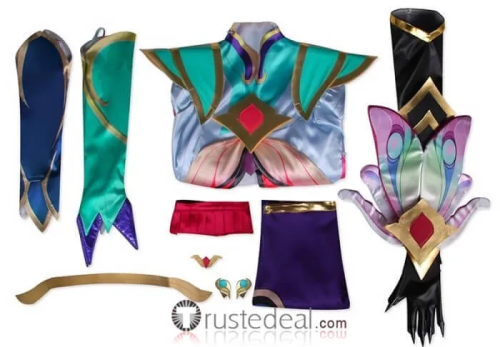 League of Legends LOL Faerie Court Ezreal Cosplay Costume