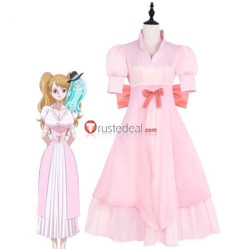 One Piece Charlotte Pudding Pink Cosplay Costume 2