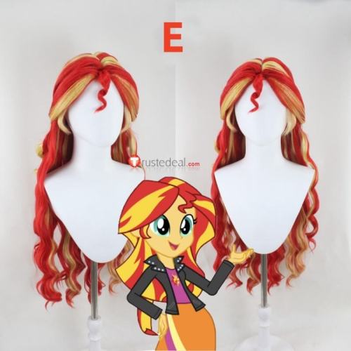 My Little Pony Equestria Girls Sunset Shimmer Sonata Dusk Starlight Glimmer Styled Cosplay Wig