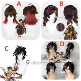 Genshin Impact Gaming Chiori Sethos Brown Red Cosplay Wig