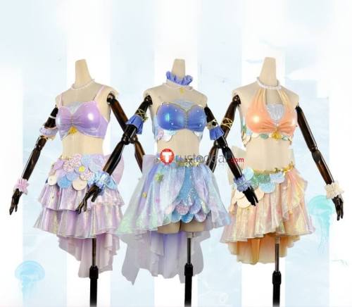 Love Live! School Idol Project Mermaid Festa Honoka Kousaka Kotori Minami Umi Sonoda Eli Ayase  Nozomi Tojo Maki Nishikino Rin Hoshizora Hanayo Koizumi Nico Yazawa Cosplay Costume