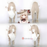Genshin Impact Illuga Zibai Escoffier Alice Silver Blonde Gray Styled Cosplay Wig