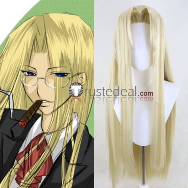 Hellsing Sir Integra Fairbrook Wingates Hellsing Styled Blonde Cosplay Wig