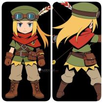 Etrian Odyssey Survivalist Green Cosplay Costume