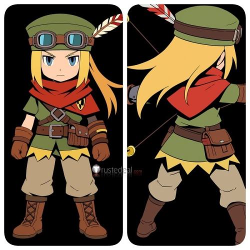 Etrian Odyssey Survivalist Green Cosplay Costume