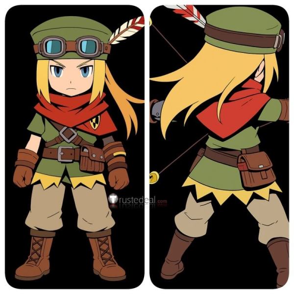 Etrian Odyssey Survivalist Green Cosplay Costume