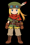 Etrian Odyssey Survivalist Green Cosplay Costume