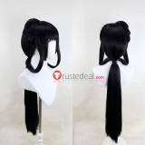 Inuyasha Kagome Higurashi Kikyo Sesshoumaru Okasa Long Black Silver White Styled Cosplay Wig
