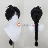 Inuyasha Shichinintai Bankotsu Miroku Black Styled Cosplay Wig
