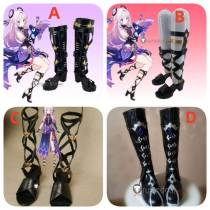 Genshin Impact Citlali Flins Cosplay Black Shoes Boots