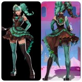 Luna Snow Blueberry Ice Green Cosplay Costume