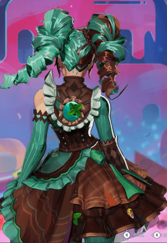 Luna Snow Blueberry Ice Green Cosplay Costume