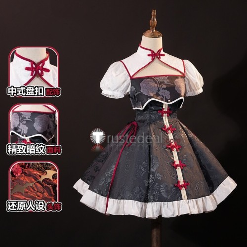 Owari no Serafu Seraph of the End Krul Tepes Chinese Cheongsam Lolita Dress 2024 Cosplay Costume