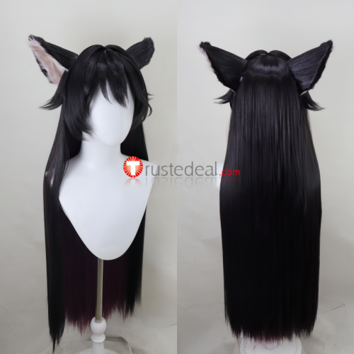 Commission Granblue Fantasy Nier Black Purple Styled Cosplay Wig