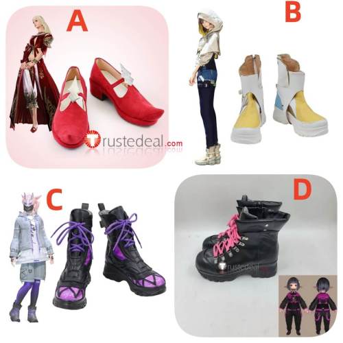Final Fantasy XIV FFXIV FF14 Sugar Riot Lyse Hext Queen Sphene Alexandros XIV Vanguard Cosplay Shoes Boots