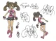 Pokemon XY Shauna Kalos Pink Cosplay Costume